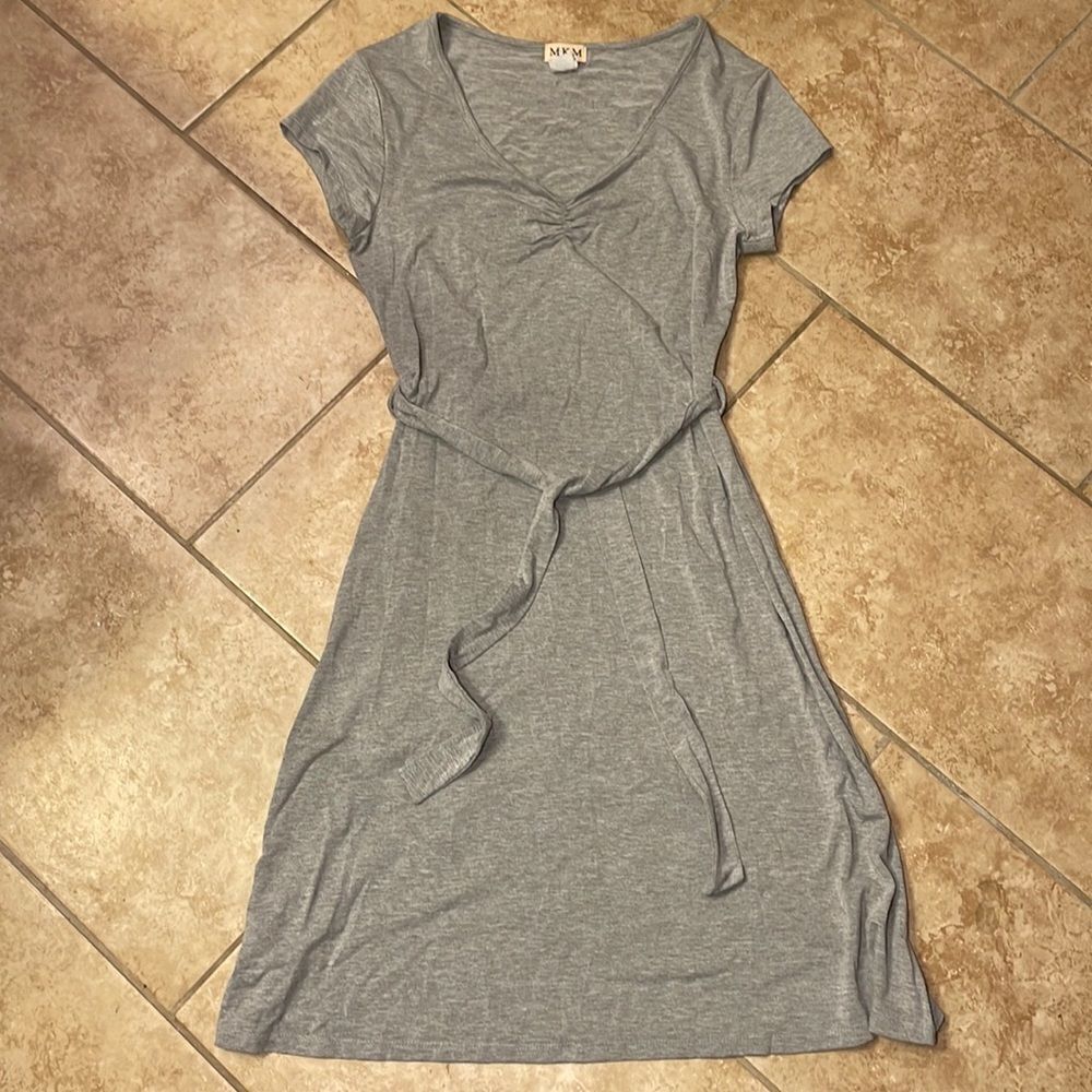Gray polyester blend dress NWOT